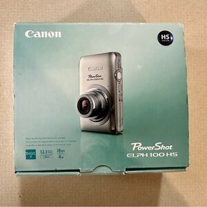 Canon PowerShot ELPH 100 HS Silver Digital Camera